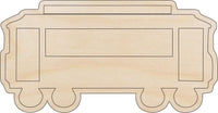 Trolley Car Wood Craft Shape - Laser Cut Baltic Birch Unfinished DIY Wood Art Supplies TRN2 - The Wood Shape Store
