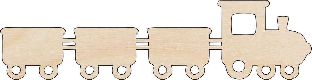 Train - Laser Cut Out Unfinished Wood Craft Shape TRN4