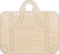 Suitcase Wood Craft Shape - Laser Cut Baltic Birch Unfinished DIY Wood Art Supplies TRP11 - The Wood Shape Store