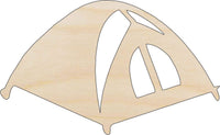 Tent Wood Craft Shape - Laser Cut Baltic Birch Unfinished DIY Wood Art Supplies TRP1 - The Wood Shape Store