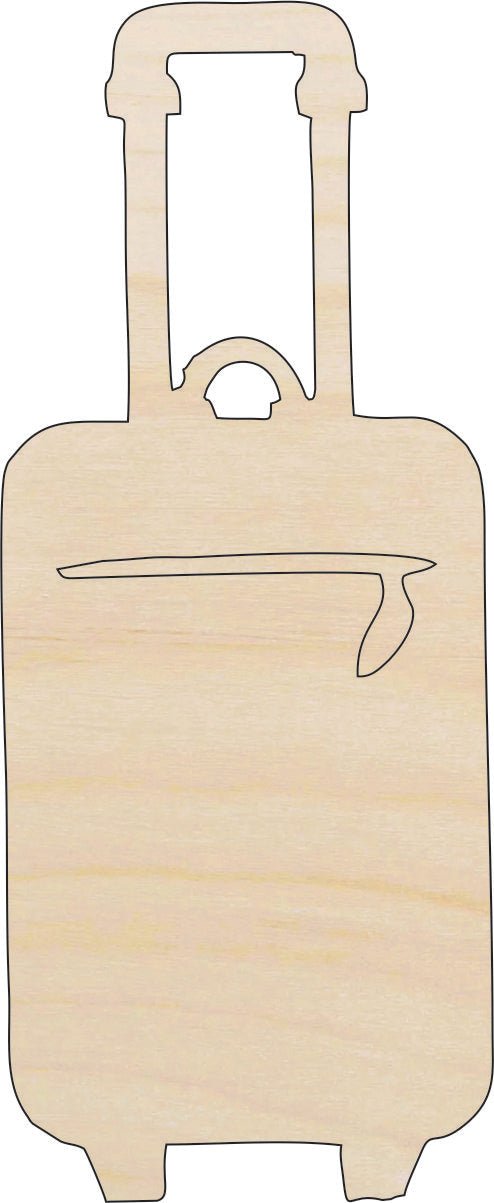 Suitcase Wood Craft Shape - Laser Cut Baltic Birch Unfinished DIY Wood Art Supplies TRP22 - The Wood Shape Store