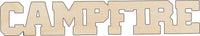 Campfire Word Wood Craft Shape - Laser Cut Baltic Birch Unfinished DIY Wood Art Supplies TRP23 - The Wood Shape Store