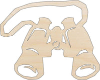 Binoculars Wood Craft Shape - Laser Cut Baltic Birch Unfinished DIY Wood Art Supplies TRP24 - The Wood Shape Store