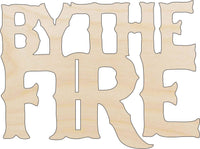 By The Fire Wood Craft Shape - Laser Cut Baltic Birch Unfinished DIY Wood Art Supplies TRP26 - The Wood Shape Store