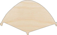 Tent Wood Craft Shape - Laser Cut Baltic Birch Unfinished DIY Wood Art Supplies TRP28 - The Wood Shape Store