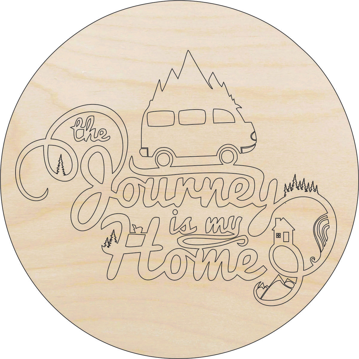 Sign Camping - Laser Cut Out Unfinished Wood Craft Shape TRP32 Sign Camping - Laser Cut Out Unfinished Wood Craft Shape TRP32