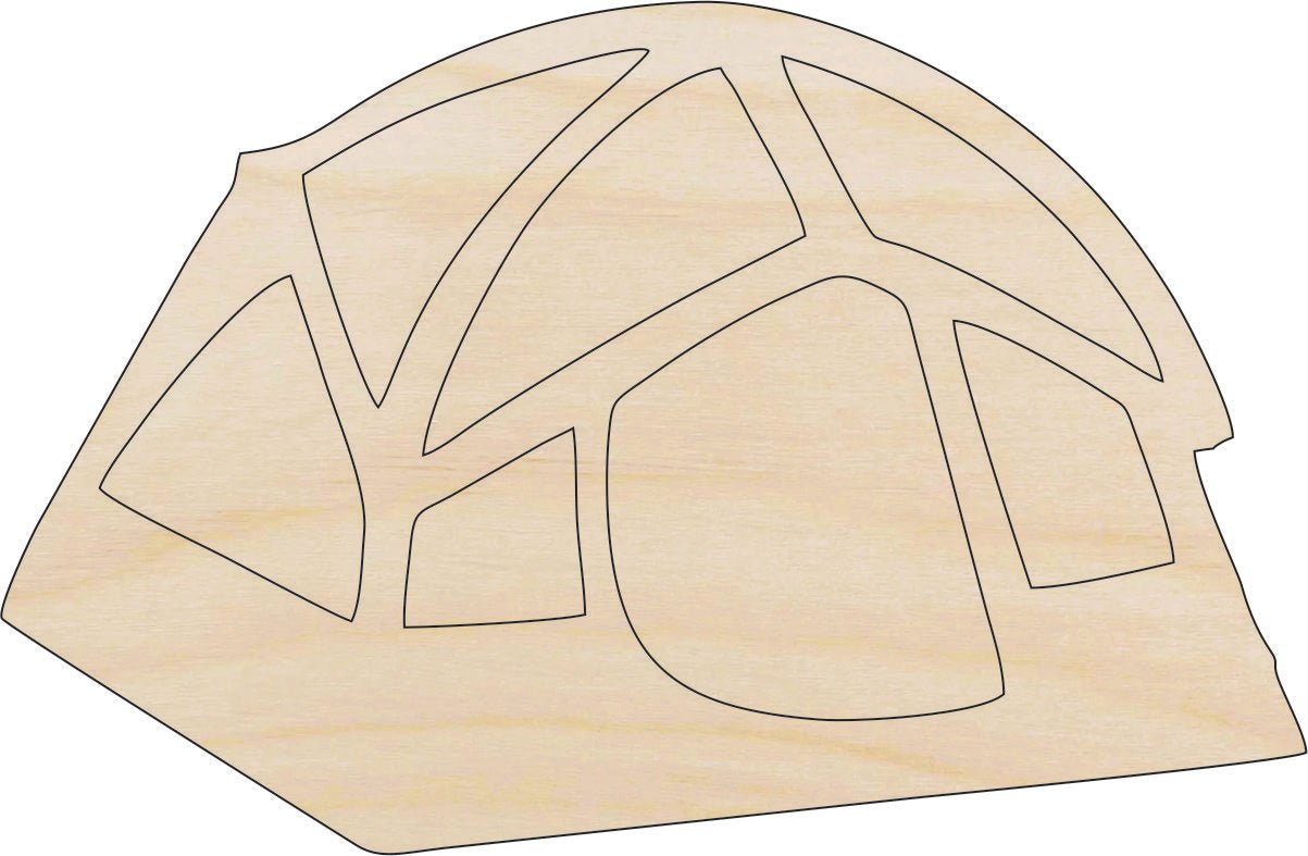 Tent Wood Craft Shape - Laser Cut Baltic Birch Unfinished DIY Wood Art Supplies TRP37 - The Wood Shape Store