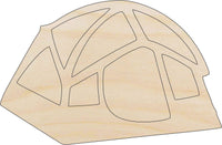 Tent Wood Craft Shape - Laser Cut Baltic Birch Unfinished DIY Wood Art Supplies TRP37 - The Wood Shape Store