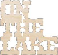 On The Lake Wood Craft Shape - Laser Cut Baltic Birch Unfinished DIY Wood Art Supplies TRP3 - The Wood Shape Store