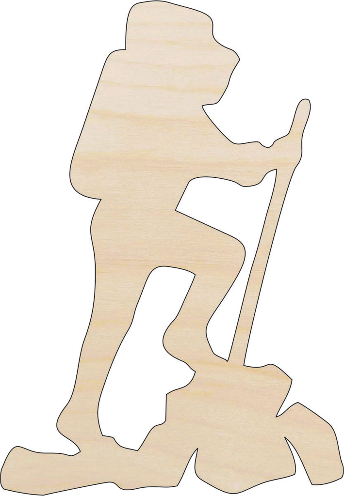 Sport Hiking - Laser Cut Out Unfinished Wood Craft Shape TRP45