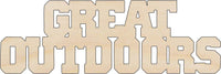 Great Outdoors Wood Craft Shape - Laser Cut Baltic Birch Unfinished DIY Wood Art Supplies TRP4 - The Wood Shape Store