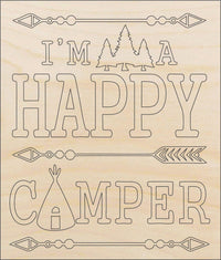Camper Wood Craft Shape - Laser Cut Baltic Birch Unfinished DIY Wood Art Supplies TRP51 - The Wood Shape Store