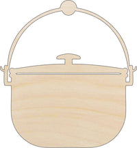 Pot Wood Craft Shape - Laser Cut Baltic Birch Unfinished DIY Wood Art Supplies TRP66 - The Wood Shape Store