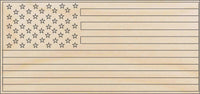 United s Flag Wood Craft Shape - Laser Cut Baltic Birch Unfinished DIY Wood Art Supplies USA23 - The Wood Shape Store