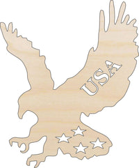 Eagle Wood Craft Shape - Laser Cut Baltic Birch Unfinished DIY Wood Art Supplies USA49 - The Wood Shape Store