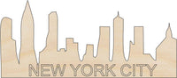New York Wood Craft Shape - Laser Cut Baltic Birch Unfinished DIY Wood Art Supplies USA5 - The Wood Shape Store