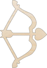 Bow & Arrow Wood Craft Shape - Laser Cut Baltic Birch Unfinished DIY Wood Art Supplies VAL10 - The Wood Shape Store