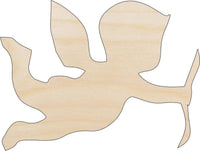 Angel Cupid Wood Craft Shape - Laser Cut Baltic Birch Unfinished DIY Wood Art Supplies VAL14 - The Wood Shape Store