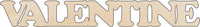 Valentine Word Wood Craft Shape - Laser Cut Baltic Birch Unfinished DIY Wood Art Supplies VAL18 - The Wood Shape Store