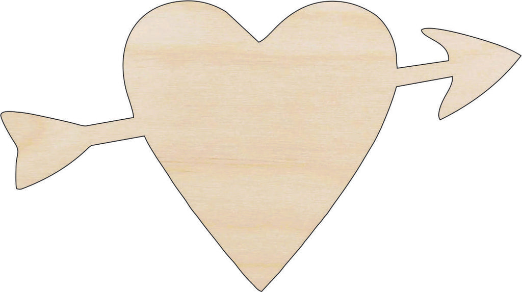 Heart - Laser Cut Out Unfinished Wood Craft Shape VAL20