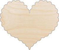 Heart Wood Craft Shape - Laser Cut Baltic Birch Unfinished DIY Wood Art Supplies VAL44 - The Wood Shape Store