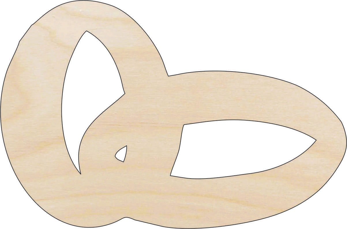 Wedding Rings Wood Craft Shape - Laser Cut Baltic Birch Unfinished DIY Wood Art Supplies WDG10 - The Wood Shape Store