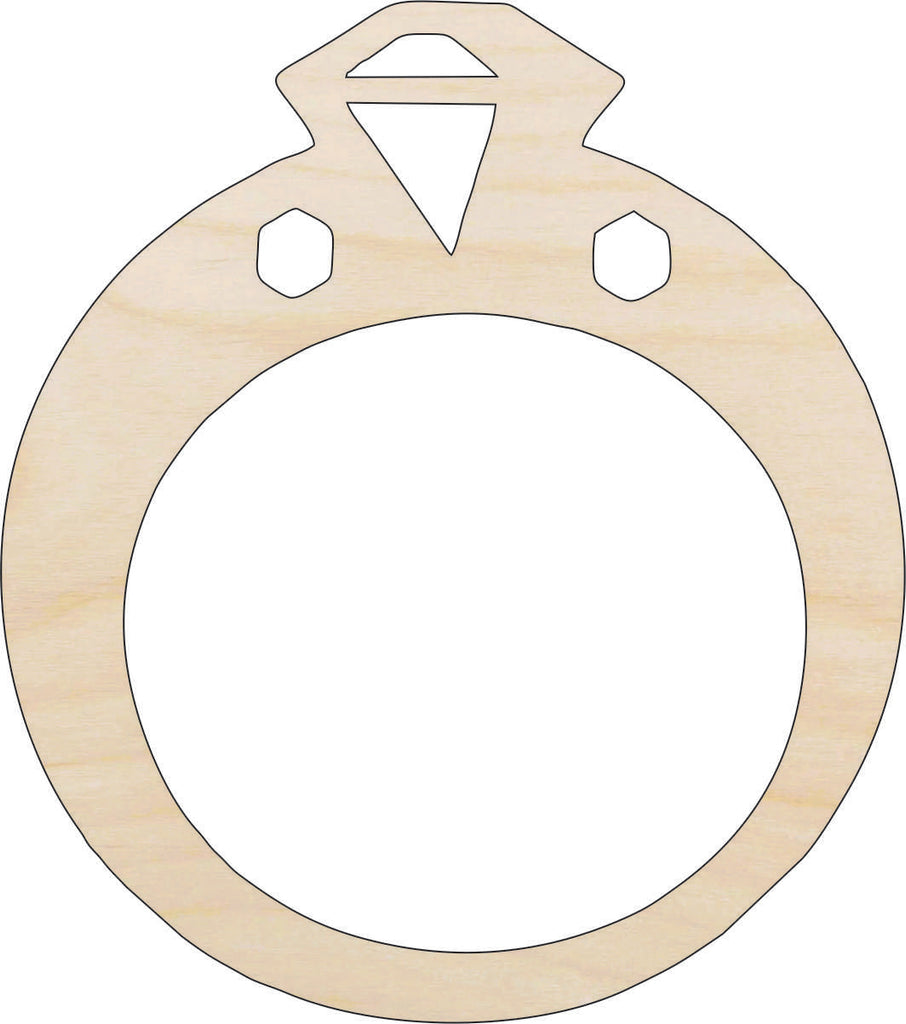 Ring - Laser Cut Out Unfinished Wood Craft Shape WDG18