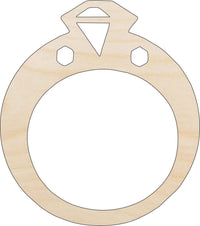 Ring Wood Craft Shape - Laser Cut Baltic Birch Unfinished DIY Wood Art Supplies WDG18 - The Wood Shape Store