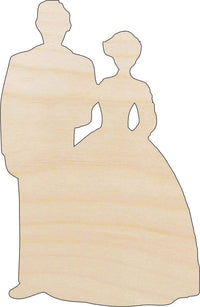 Couple Wood Craft Shape - Laser Cut Baltic Birch Unfinished DIY Wood Art Supplies WDG1 - The Wood Shape Store