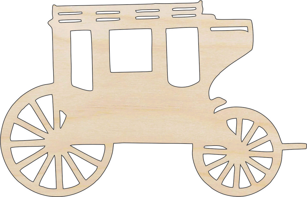 Carriage - Laser Cut Out Unfinished Wood Craft Shape WGN10