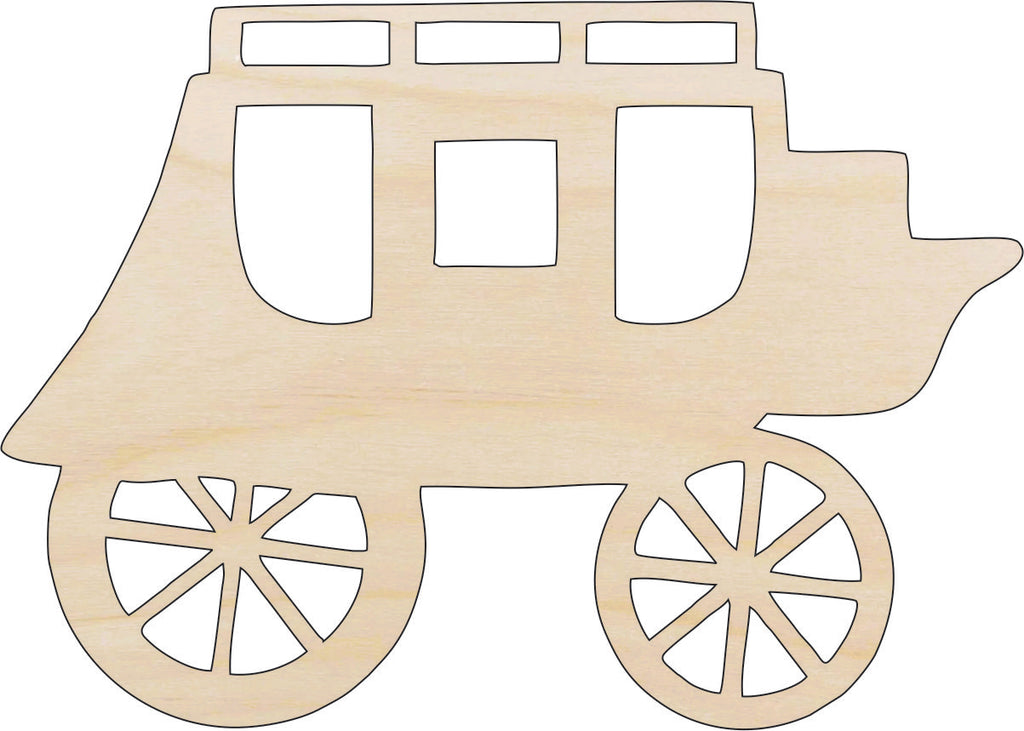 Carriage - Laser Cut Out Unfinished Wood Craft Shape WGN7