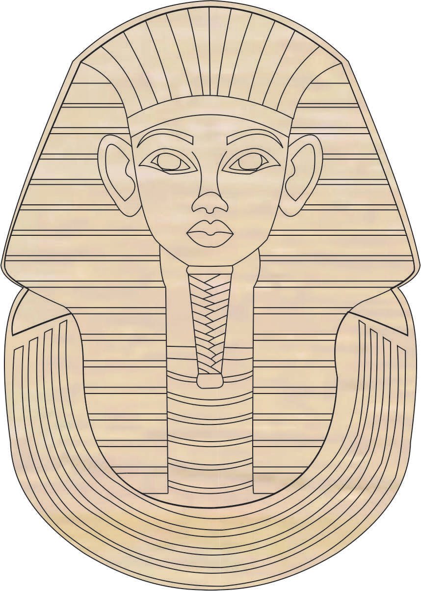 Egyptian Wood Craft Shape - Laser Cut Baltic Birch Unfinished DIY Wood Art Supplies WLD104 - The Wood Shape Store