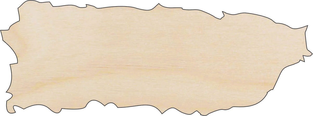 Puerto Rico Wood Craft Shape - Laser Cut Baltic Birch Unfinished DIY Wood Art Supplies WLD10 - The Wood Shape Store