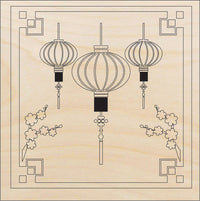 Lantern Wood Craft Shape - Laser Cut Baltic Birch Unfinished DIY Wood Art Supplies WLD17 - The Wood Shape Store