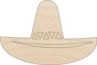 Sombrero Wood Craft Shape - Laser Cut Baltic Birch Unfinished DIY Wood Art Supplies WLD20 - The Wood Shape Store