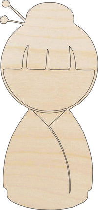 Geisha Wood Craft Shape - Laser Cut Baltic Birch Unfinished DIY Wood Art Supplies WLD21 - The Wood Shape Store