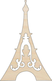 Eiffel Tower Wood Craft Shape - Laser Cut Baltic Birch Unfinished DIY Wood Art Supplies WLD30 - The Wood Shape Store