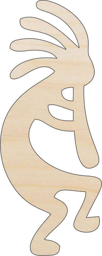 Kokopelli Wood Craft Shape - Laser Cut Baltic Birch Unfinished DIY Wood Art Supplies WLD31 - The Wood Shape Store