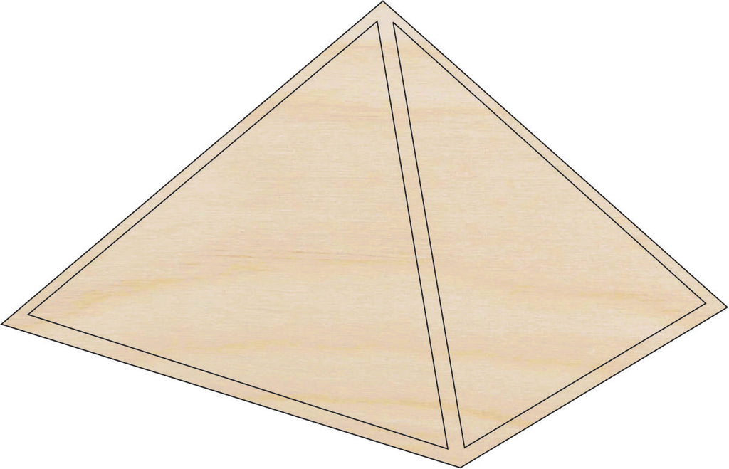 Building Pyramid - Laser Cut Out Unfinished Wood Craft Shape WLD33