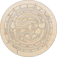 Egyptian Eye Wood Craft Shape - Laser Cut Baltic Birch Unfinished DIY Wood Art Supplies WLD34 - The Wood Shape Store