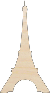 Eiffel Tower Wood Craft Shape - Laser Cut Baltic Birch Unfinished DIY Wood Art Supplies WLD43 - The Wood Shape Store