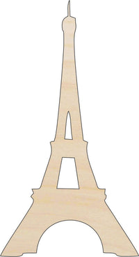 Eiffel Tower Wood Craft Shape - Laser Cut Baltic Birch Unfinished DIY Wood Art Supplies WLD50 - The Wood Shape Store
