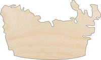 Canada Wood Craft Shape - Laser Cut Baltic Birch Unfinished DIY Wood Art Supplies WLD52 - The Wood Shape Store