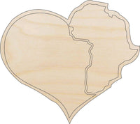 Africa Wood Craft Shape - Laser Cut Baltic Birch Unfinished DIY Wood Art Supplies WLD58 - The Wood Shape Store