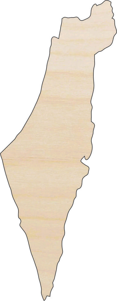 Country Israel - Laser Cut Out Unfinished Wood Craft Shape WLD60