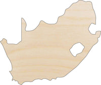 South Africa Wood Craft Shape - Laser Cut Baltic Birch Unfinished DIY Wood Art Supplies WLD61 - The Wood Shape Store