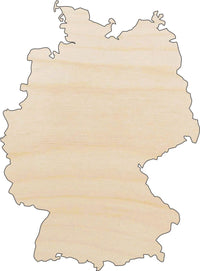 Germany Wood Craft Shape - Laser Cut Baltic Birch Unfinished DIY Wood Art Supplies WLD65 - The Wood Shape Store