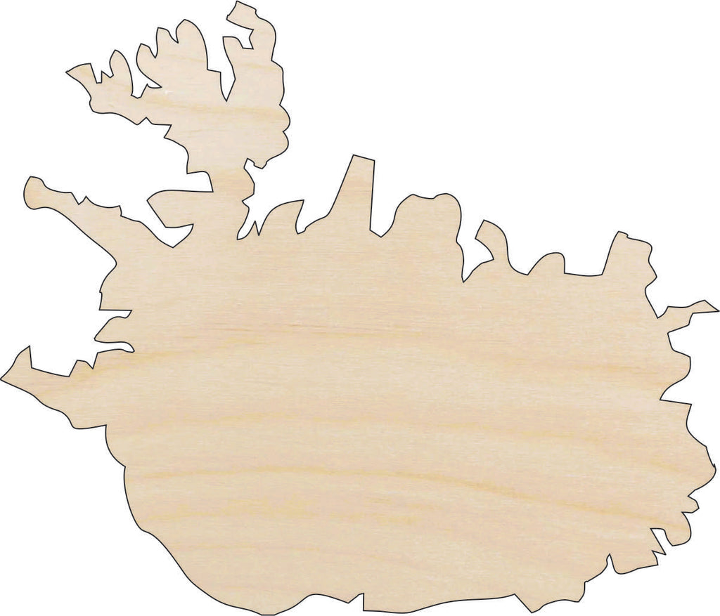 Country Iceland - Laser Cut Out Unfinished Wood Craft Shape WLD66