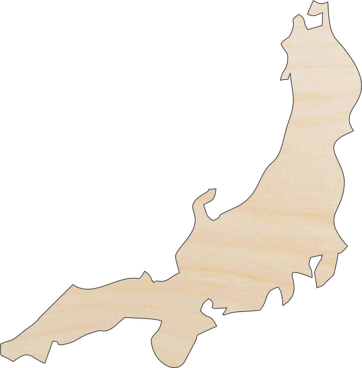 Country Japan - Laser Cut Out Unfinished Wood Craft Shape WLD73 Country Japan - Laser Cut Out Unfinished Wood Craft Shape WLD73