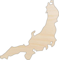 Japan Wood Craft Shape - Laser Cut Baltic Birch Unfinished DIY Wood Art Supplies WLD73 - The Wood Shape Store